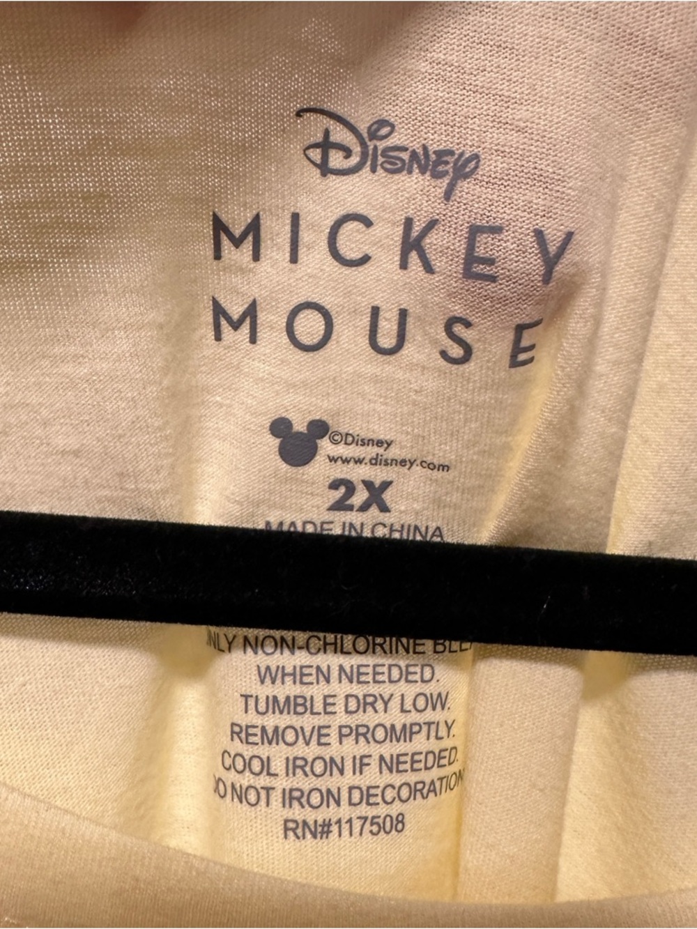 Disney Yellow Floral Mickey Mouse Short Sleeve Tee - Picture 4 of 5